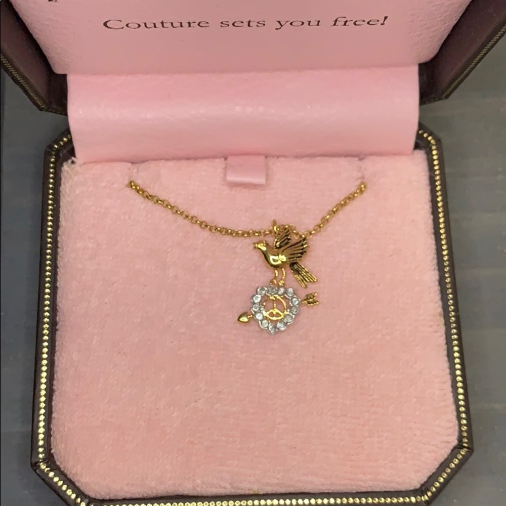Juicy Couture Peace Love Dove necklace